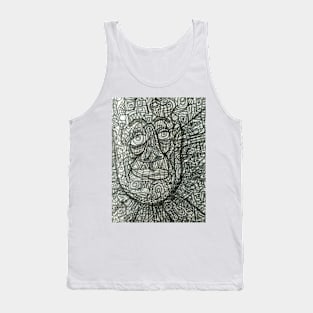 greyscale face Tank Top